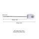 Уретральний зонд LOCKINK SEVANDA Vibrating & E-stim Metal Urethral Sounding White 6 мм - фото товару