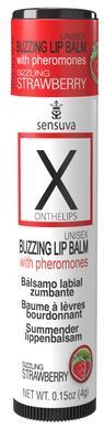 Подарунковий набір Sensuva Lips & Nips Pleasure Kit полуниця в шоколаді 2x4г