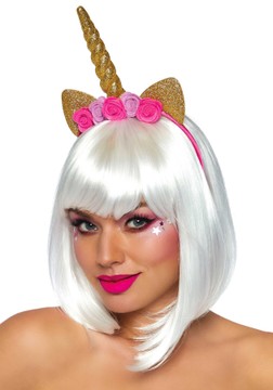 Украшение на голову Единорог Leg Avenue Golden unicorn flower headband