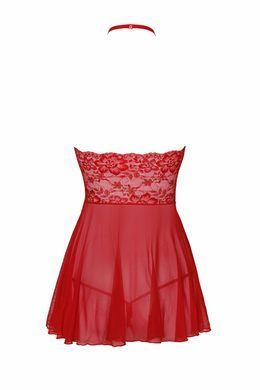 Сорочка и трусики Noir Handmade Kissable Sexy Kiss Babydoll Red S/M
