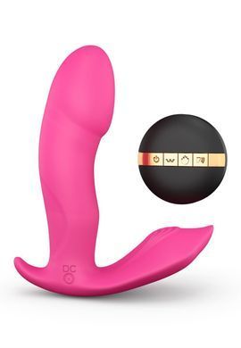Выбратор-бабочка с подогревом, голосовым управлением и пультом ДУ Dorcel Secret Clit - фото