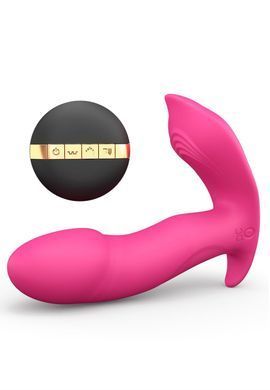 Выбратор-бабочка с подогревом, голосовым управлением и пультом ДУ Dorcel Secret Clit - фото