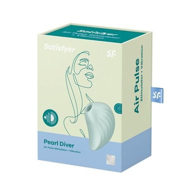 Satisfyer Pearl Diver - вакуумный клиторальный стимулятор Mint - фото