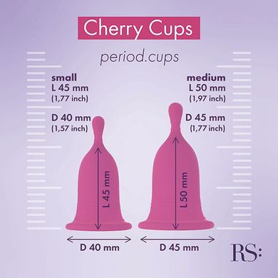 Набір менструальних чаш RIANNE S Femcare Cherry Cup - фото