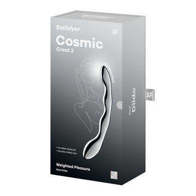 Двосторонній металевий фалоімітатор Satisfyer Cosmic Crest 2 (20,5 см) - фото
