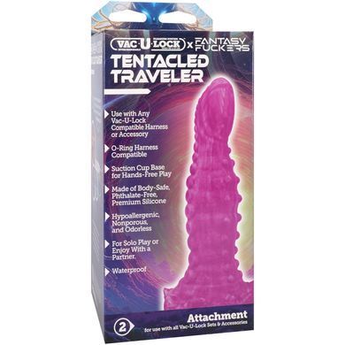 Фалоімітатор Doc Johnson Vac-U-Lock x Fantasy Fuckers Tentacled Traveler 21,6 см - фото