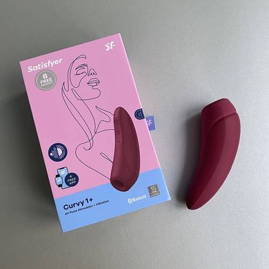 Вакуумний кліторальний смарт-стимулятор Satisfyer Curvy 1 + Rose Red - фото