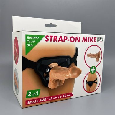 Страпон Real Body Mike (длина 13 см; диаметр 3,8 см) - фото