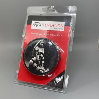 Скотч для бондажа Fetish Tentation 15 м черный