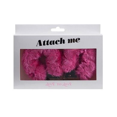 Наручники з плюшевим оздобленням Love To Love ATTACH ME рожеві
