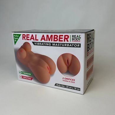 Мастурбатор торс анус та вагіна Real Body Real Amber - фото