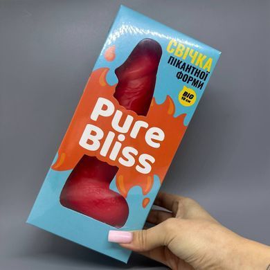 Свеча в виде члена Pure Bliss BIG Red красная