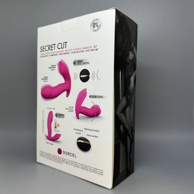 Выбратор-бабочка с подогревом, голосовым управлением и пультом ДУ Dorcel Secret Clit - фото