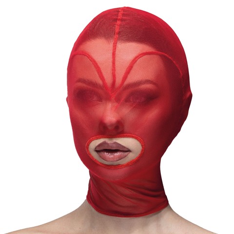 Маска сердце с прорезью Feral Feelings Hearts Mask Red/Red