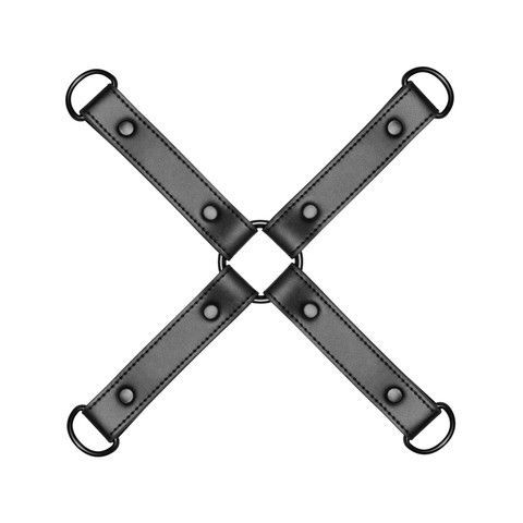 Крестообразный фиксатор Bedroom Fantasies Hogtie 4 Way Restraint Cross Black - фото