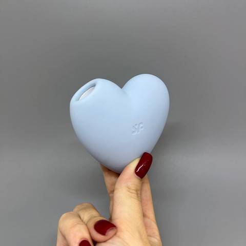 Satisfyer Cutie Heart blue - вакуумный стимулятор клитора - фото