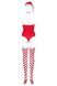 Эротическое боди Obsessive Kissmas teddy red S/M
