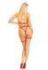 Портупея з чокером і гартери Leg Avenue 2PC Vegan Leather Nurse Harness Teddy and Headband Red S