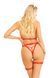 Портупея з чокером і гартери Leg Avenue 2PC Vegan Leather Nurse Harness Teddy and Headband Red S