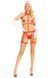 Портупея з чокером і гартери Leg Avenue 2PC Vegan Leather Nurse Harness Teddy and Headband Red S