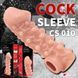 Насадка на член с отверстием для мошонки Kokos Cock Sleeve CS 010-L - фото товара