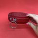 Набір червоний БДСМ: наручники + ошийник з натуральної шкіри - фото товару