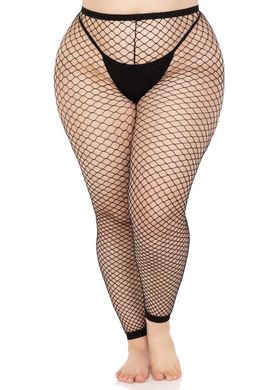 Еротичні колготки Leg Avenue Industrial Net footless tights Black 1X/2X - фото