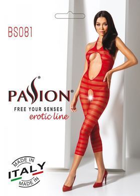 Бодистокинг с доступом Passion BS081 red - фото