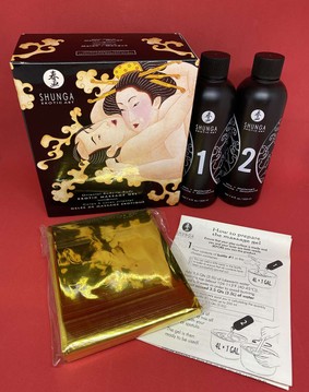 Гель для NURU массажа Shunga Oriental Body-to-Body плюс простыня - фото