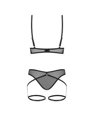 Эротический комплект Obsessive Euridia 2-pcs set XS/S черный - фото
