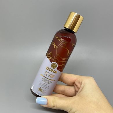 Натуральное массажное масло с эфирными маслами DONA Recharge мандарин + иланг-иланг (120 мл) - фото