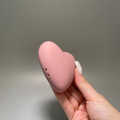 Satisfyer Cutie Heart light red - вакуумный стимулятор клитора - фото