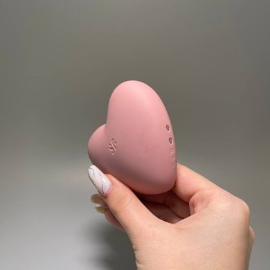 Satisfyer Cutie Heart light red - вакуумный стимулятор клитора - фото