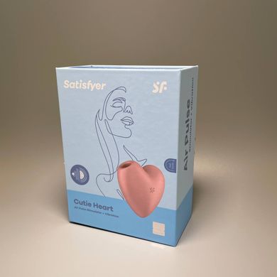 Satisfyer Cutie Heart light red - вакуумный стимулятор клитора - фото