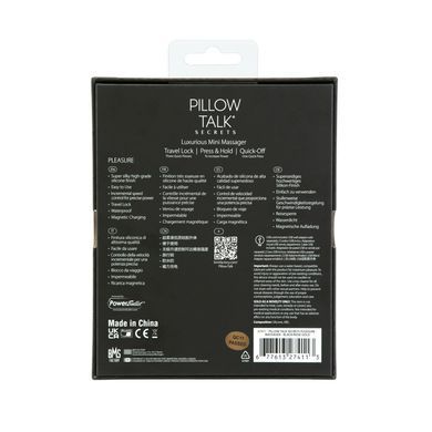 Вибромассажер Pillow Talk Secrets Pleasure Clitoral Vibrator Black - фото
