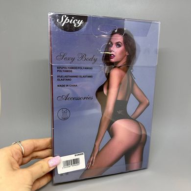Еротичне бод-сітка з халтером JSY 7956 One Size, Чорний, One size