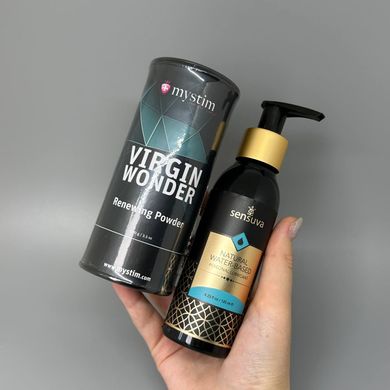 Набор Смазка Sensuva Natural Water-Based 125 мл + Тальк Mystim Virgin Wonder 100 г