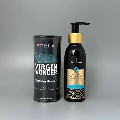 Набор Смазка Sensuva Natural Water-Based 125 мл + Тальк Mystim Virgin Wonder 100 г