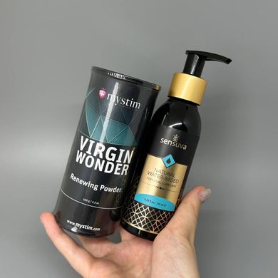 Набір Змазка Sensuva Natural Water-Based 125 мл + Тальк Mystim Virgin Wonder 100 г