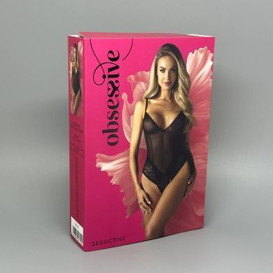 Эротическое боди Obsessive Blomentis crotchless teddy XS/S