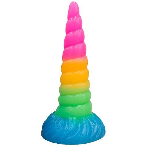 Фалоімітатор Doc Johnson Vac-U-Lock x Fantasy Fuckers Celestial Unicorn Horn 19,7 см - фото