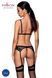 Комплект білизни Passion NESSY SET black S/M - фото товару