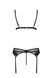Комплект білизни Passion NESSY SET black S/M - фото товару
