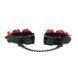Поножі Liebe Seele Flower Rhythm Black and Red Leather Flowers Ankle Cuffs - фото товару