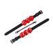 Поножі Liebe Seele Flower Rhythm Black and Red Leather Flowers Ankle Cuffs - фото товару
