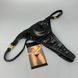 Трусики-стринги&nbsp;Noir Handmade P008 Powerwetlook panty with gold clasp M