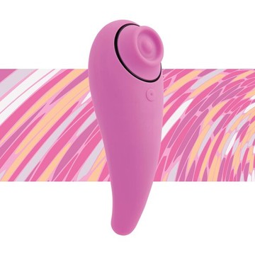 Кліторальний стимулятор з функцією пульсації FeelzToys FemmeGasm Tapping & Tickling Pink - фото