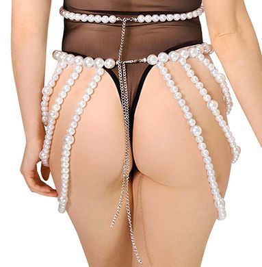 Спідниця із перлів Art of Sex Jasmine біла XS-2XL