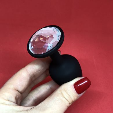 Dorcel Geisha Plug Diamond XL - анальна пробка з каменем зі зміщеним центром ваги (4,5 см) (пом'ята упаковка) - фото