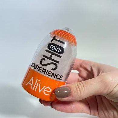 Alive Experience Mini Masturbator - яйце мастурбатор для чоловіків Transparent - фото